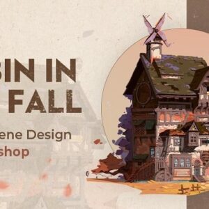 wingfox-game-scene-design-in-photoshop-cabin-in-the-fall-with-li-kuide